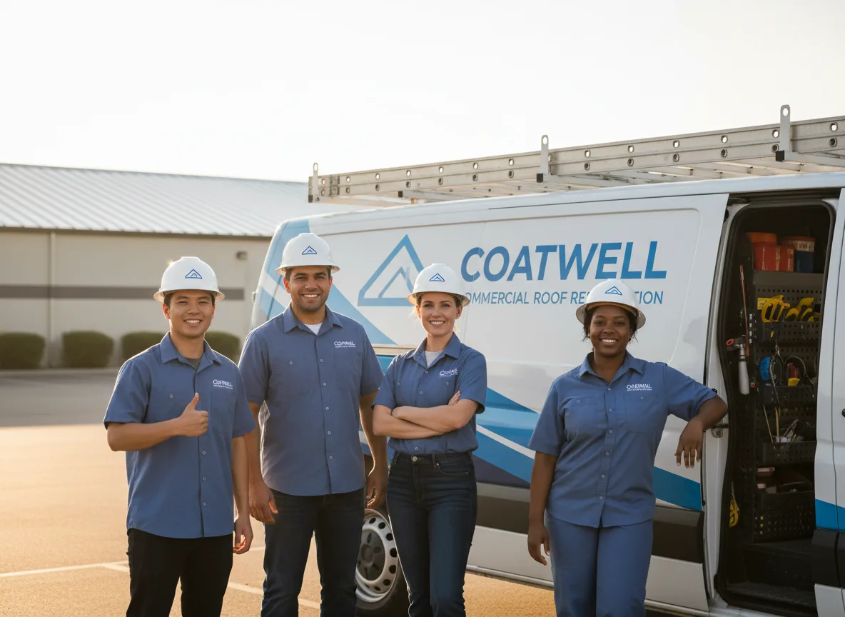 Commercial roof coating company in Ina, IL